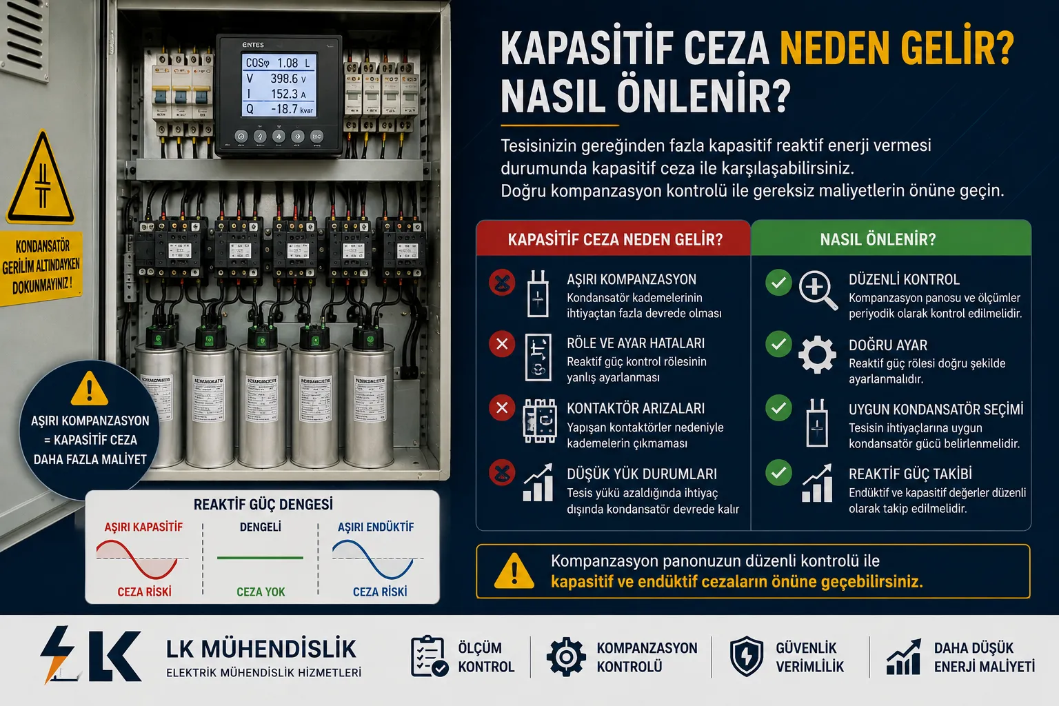 Kapasitif Ceza Neden Gelir? Nasıl Önlenir? - LK Mühendislik Blog